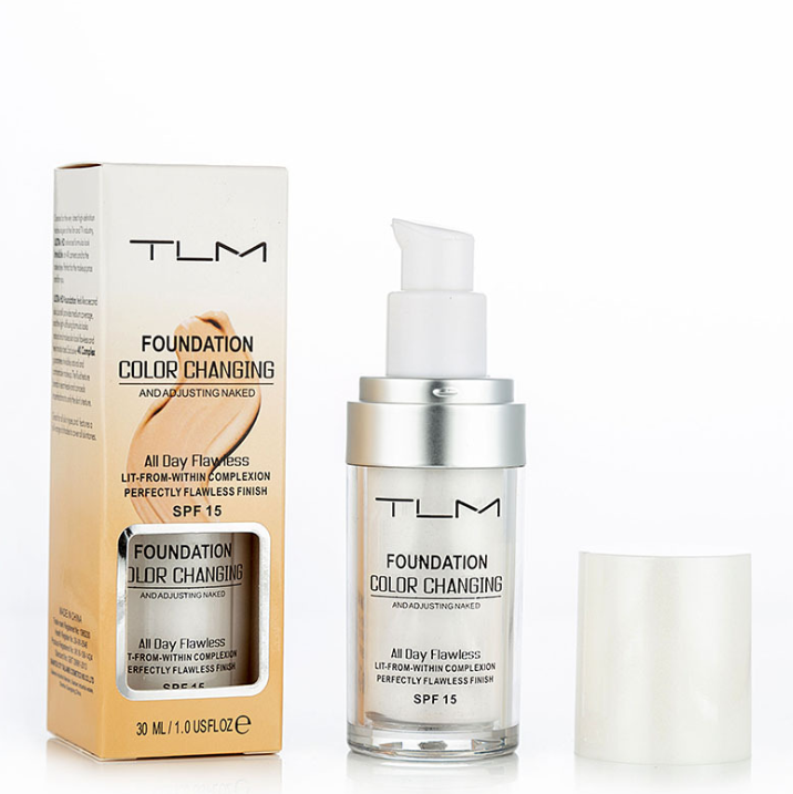 TLM Color Changing Foundation, Portable Natural Color Makeup, Foundation BB Concealer