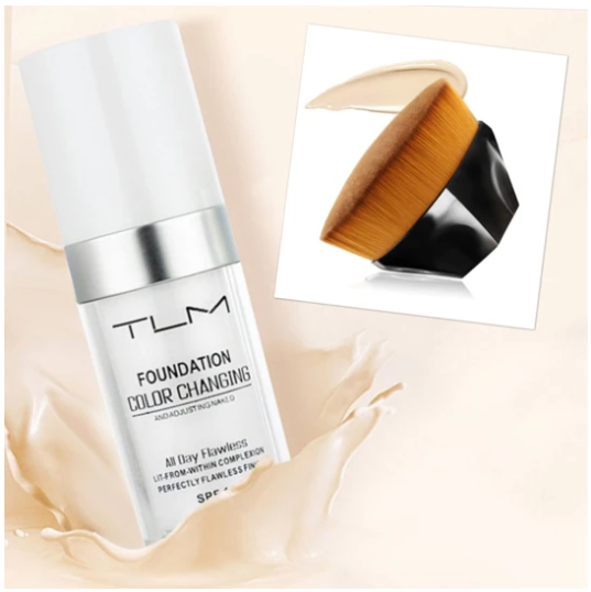 TLM Color Changing Foundation, Portable Natural Color Makeup, Foundation BB Concealer