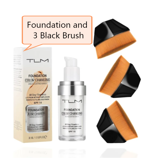 TLM Color Changing Foundation, Portable Natural Color Makeup, Foundation BB Concealer