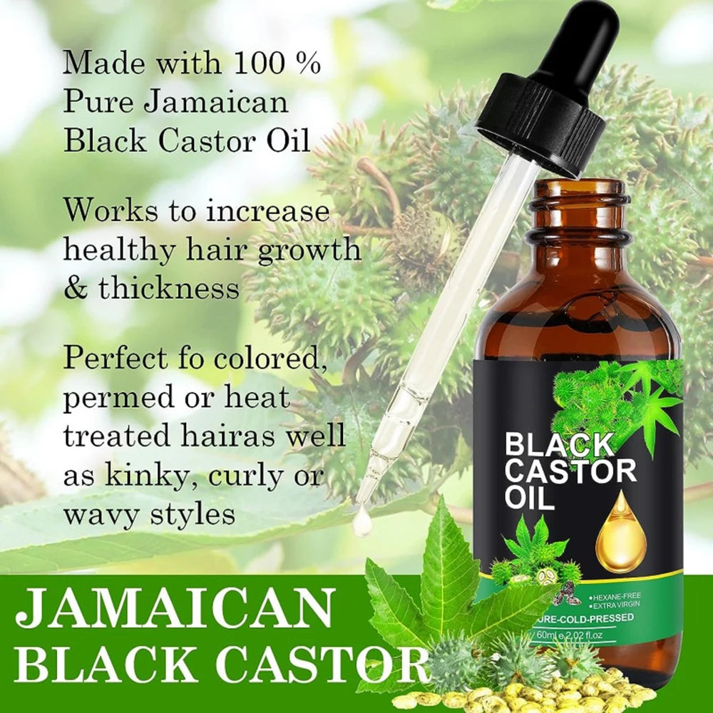 Black Castor Oil Hair Growth Massage Serum